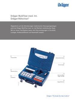 Dr&auml;ger MultiTest med. Int.