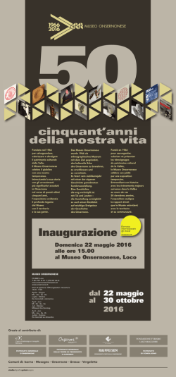 Inaugurazione - Ticino Turismo