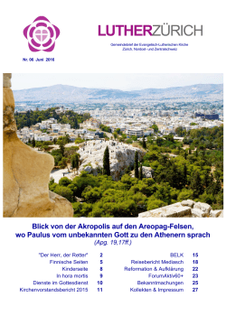 Gemeindebrief Juni 2016 - Evangelisch