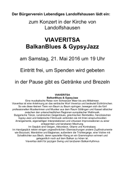 VIAVERITSA BalkanBlues & GypsyJazz