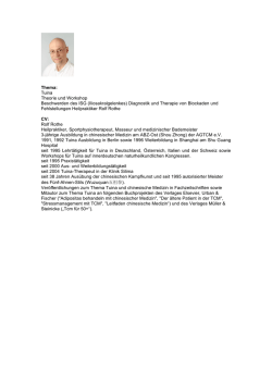 Herr Rolf Rothe - Weiterbildungen