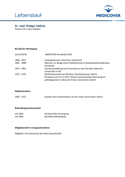Dr. med. R&uuml;diger Eddicks