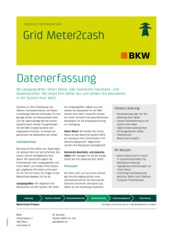 Grid Meter2cash Datenerfassung