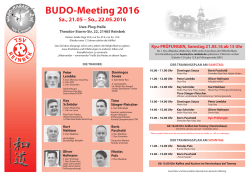BUDO-Meeting 2016 - KARATE VERBAND NIEDERSACHSEN eV