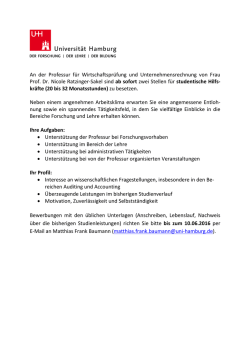 Ausschreibung