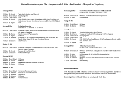 Gottesdienstordnung