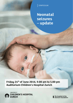 Neonatal seizures – update
