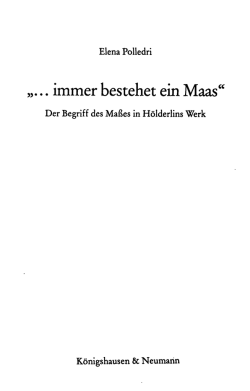 immer bestehet ein Maas