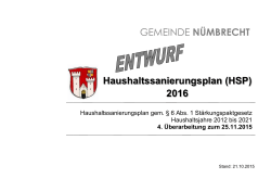 Haus shalts G ssanie 2 GEMEIN erung 2016 NDE N gsplan NÜMB n