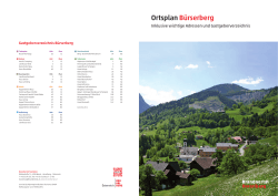 Ortsplan Bürserberg - Alpenregion Bludenz