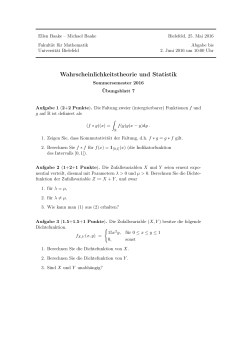 Übungsblatt 07 - Fakultät für Mathematik