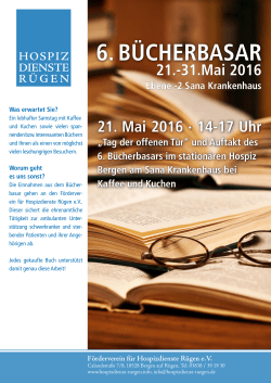 Klicken Sie hier um sich den Flyer zum Bücherbasar