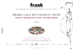 award gala mit fashion show