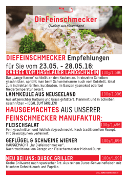 HAUSGEMACHTES AUS UNSERER FEINSCHMECKER