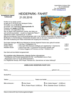 heidepark- fahrt - Evangelische Jugend Lichtenrade