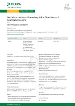 PDF-Infoblatt - DEKRA Akademie