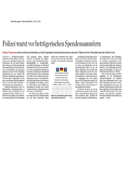 Hamburger Abendblatt, 21.5.16