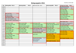 Belegungsplan 2016