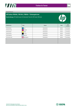 HP Scitex FB500 / FB700 / FB950 - Tintenpatrone