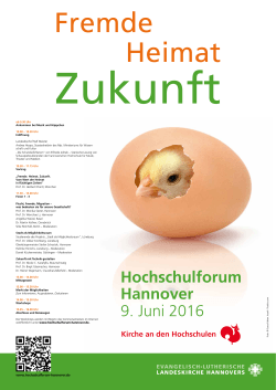 Plakat Hochschulforum Hannover