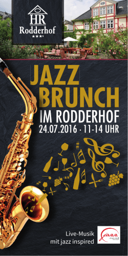 brunch jazz - Weingut Peter Kriechel