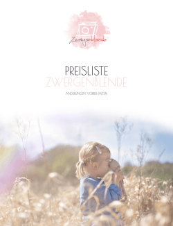 DOWNLOAD Informationsmappe - Zwergenblende Kids Photography