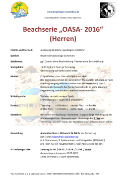 Beachserie „OASA 2016“ (Herren)