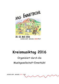 Kreismusiktag 2016 - bei der MG Ennetbühl