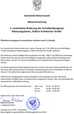 hier. - Gemeinde Heinersreuth
