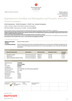 Kapitalschutz-Zertifikat mit Partizipation auf Novartis