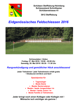 Eidgen&ouml;ssisches Feldschiessen 2016