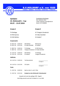Den Spielplan könnt ihr euch ansehen, wenn ihr auf diesen Text