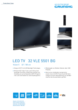Grundig LED TV 32 VLE 5501 BG