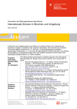 Internationale Schulen (2016)