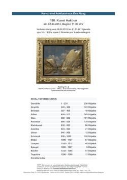 Auktionskatalog 188 - Kunst- und Auktionshaus Eva Aldag