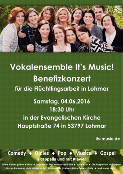 2016-06-04 Benefizkonzert Its Music in Lohmar