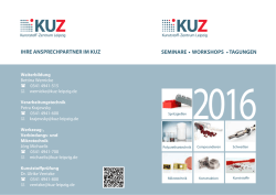 Ihr Seminarprogramm f&uuml;r 2016 - Kunststoff