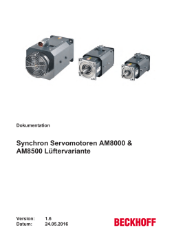 Dokumentation Synchron Servomotoren AM8000