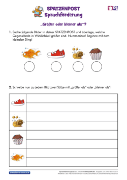 Gr&ouml;&szlig;er oder kleiner als