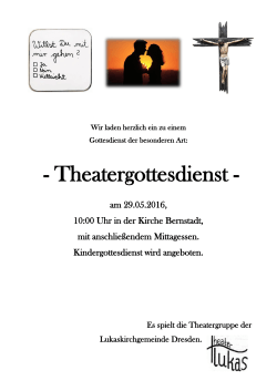 TheaterGottesdienst in Bernstadt