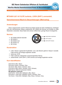 IEC Norm Caledonian Offshore & Yachtkabel
