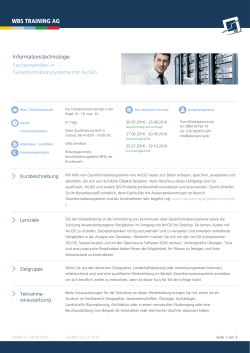 in Geoinformationssysteme mit ArcGIS