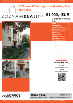 Druck - Immobilien der Slowakei