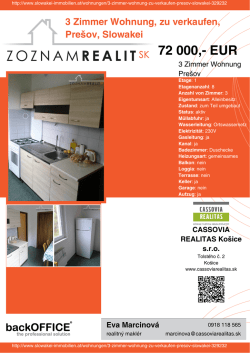 Druck - Immobilien der Slowakei