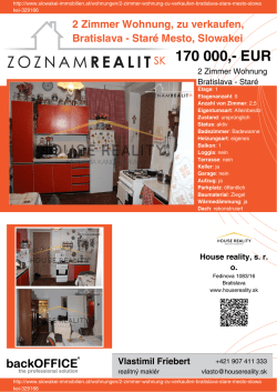 Druck - Immobilien der Slowakei