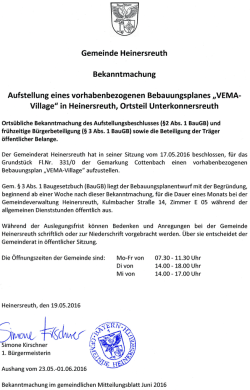 hier. - Gemeinde Heinersreuth