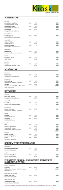 hausweine schweizer 5-sterne-hotels