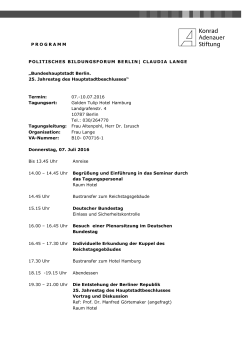 Programm Seminar 07.-10.07.2016  - Konrad