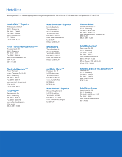 Hotel-Liste