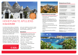 h&ouml;hepunkte apuliens - DER